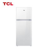 TCL 120L双门冰箱珍珠白 双门定频客厅电冰箱 三级能效BCD-120C