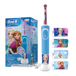 欧乐B（Oral-B）儿童电动牙刷 小圆头牙刷(3-7岁适用)护齿 冰雪奇缘款 D100Kid(刷头图案随机)