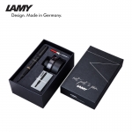凌美（LAMY）钢笔礼盒 狩猎系列EF笔尖磨砂黑色墨水笔+黑色墨水墨水芯商务套装 17EF 0.5mm