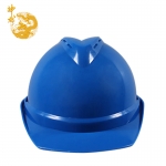 神龙 新国标高强度ABS安全帽工程帽头部防护透气 工地建筑工程施工用安全帽（ABS V型透气款）蓝色 厂家直发