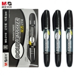 晨光（M&G） MG2110双杰记号笔双头粗油性笔光盘CD笔大头笔防水物流办公用品 黑色