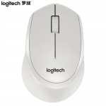 罗技（Logitech）M330 无线轻音鼠标 家用办公鼠标 笔记本电脑台式机通用右手鼠标 舒适曲线 白色
